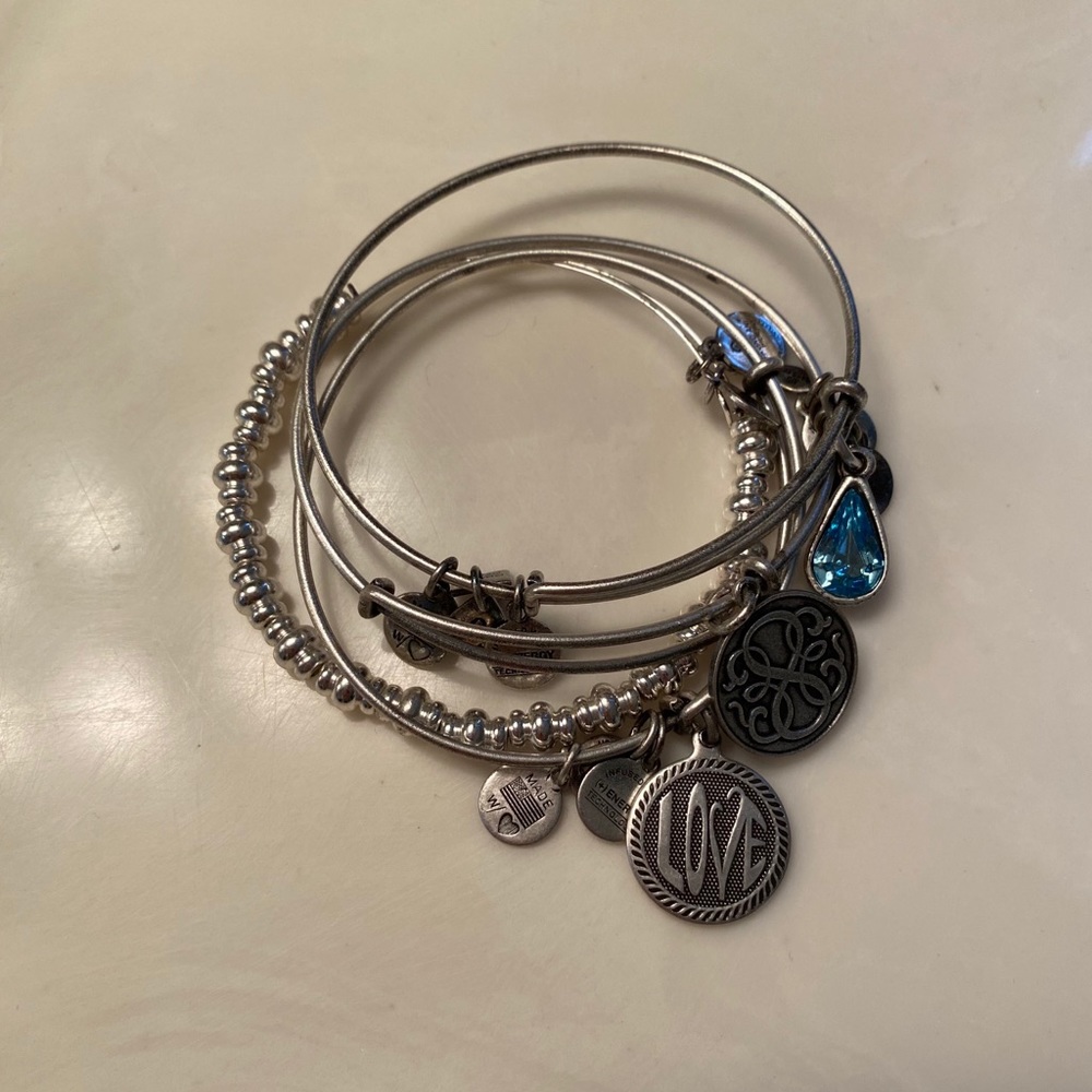 Bundle of 4 Alex and Ani Bracelets